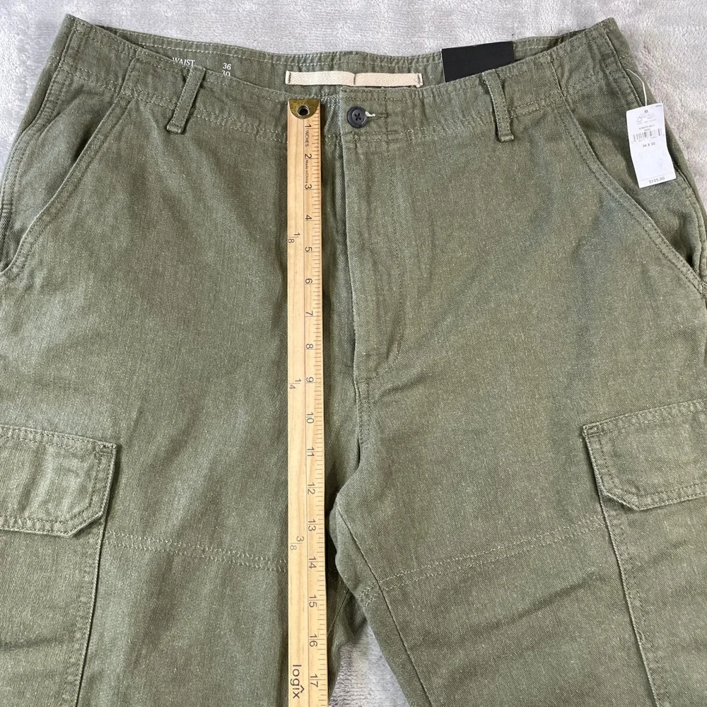 Banana Republic Surplus Cargo Pants Mens 36x30 Green Tapered Military Casual